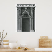 ヴィンテージ建築要素、ゴシック風の出入り口 ポスター (キッチン)