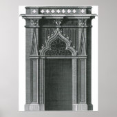 ヴィンテージ建築要素、ゴシック風の出入り口 ポスター (正面)