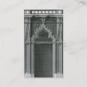 ヴィンテージ建築要素、ゴシック風の出入り口 名刺 (裏面)