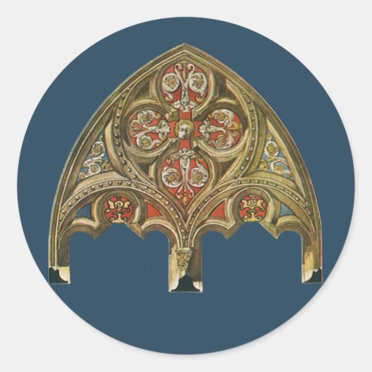 ヴィンテージ建築要素、装飾アーチ ラウンドシール (正面)