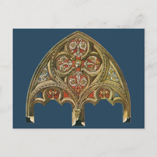 ヴィンテージ建築要素、装飾用アーチ ポストカード (正面)