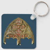 ヴィンテージ建築要素、装飾的なアーチ キーホルダー (裏面)