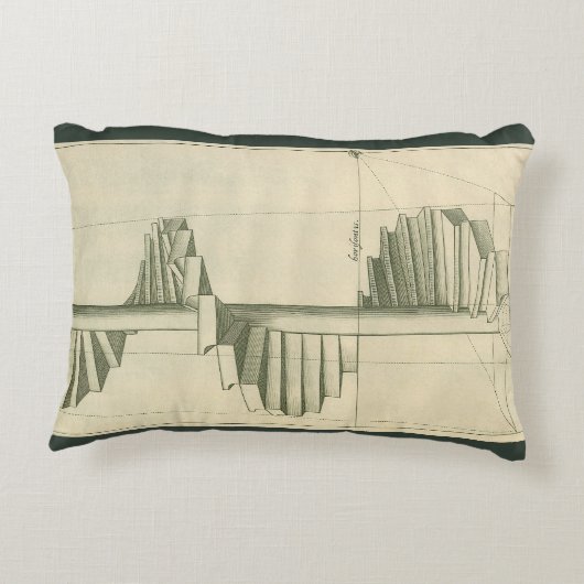 ヴィンテージ建築階段、らせん階段 アクセントクッション (裏面)