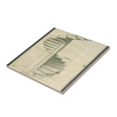 ヴィンテージ建築階段、らせん階段 タイル (側面)