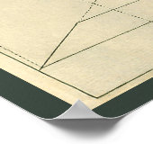 ヴィンテージ建築階段、らせん階段 ポスター (角)