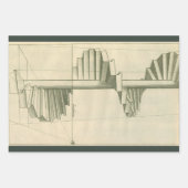 ヴィンテージ建築階段、らせん階段 ラッピングペーパーシート (正面2)