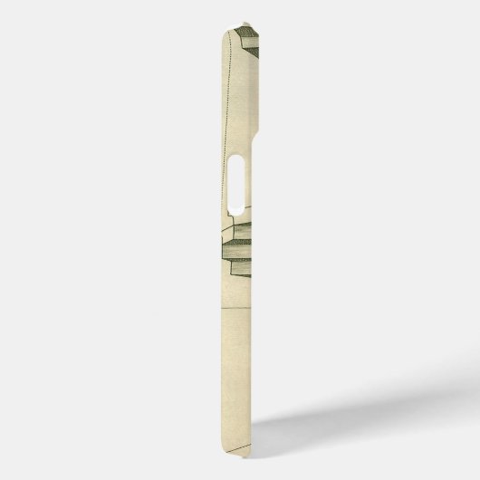 ヴィンテージ建築階段、らせん階段 Case-Mate iPhoneケース (裏面 / 右)