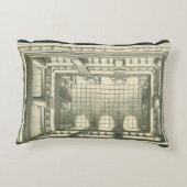 ヴィンテージ建築、アトリウムコートヤードパース アクセントクッション (裏面)