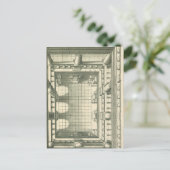 ヴィンテージ建築、アトリウムコートヤードパース ポストカード (スタンド正面)