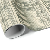 ヴィンテージ建築、アトリウムコートヤードパース ラッピングペーパー (ロールコーナー)