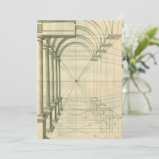 ヴィンテージ建築、 アーチ柱の遠近法 (スタンド正面)