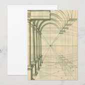 ヴィンテージ建築、 アーチ柱の遠近法 (正面/裏面)