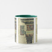 ヴィンテージ建築、コーニス・モールディングのある柱 マグカップ (中央)