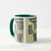 ヴィンテージ建築、コーニス・モールディング付きの柱 マグカップ (正面左)