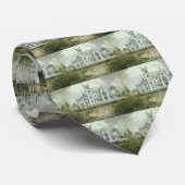 ヴィンテージ建築、フランスのシャトー平面図 ネクタイ (ロール)