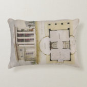 ヴィンテージ建築、フロアプラン、ギリシャヴィラ アクセントクッション (正面)