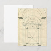 ヴィンテージ建築、ルネサンス時代の透視図法 (正面/裏面)