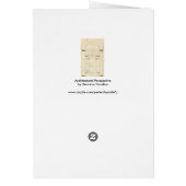 ヴィンテージ建築、ルネサンス時代の透視図法 (裏面)