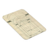 ヴィンテージ建築、ルネサンス時代の透視図 マグネット (右側)