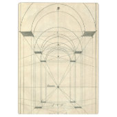 ヴィンテージ建築、ルネッサンス・アーチの視点 クリップボード (裏面)