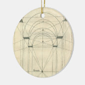 ヴィンテージ建築、ルネッサンス・アーチの視点 セラミックオーナメント (左)