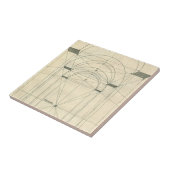 ヴィンテージ建築、ルネッサンス・アーチの視点 タイル (側面)