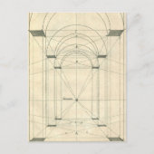 ヴィンテージ建築、ルネッサンス・アーチの視点 ポストカード (正面)