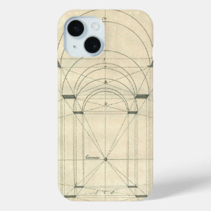 ヴィンテージ建築、ルネッサンス・アーチの視点 iPhone 15ケース