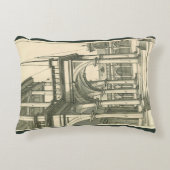 ヴィンテージ建築、ローマの中庭(柱あり) アクセントクッション (正面)