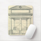 ヴィンテージ建築、ローマの柱廊を持つポルチコ マウスパッド (マウス)