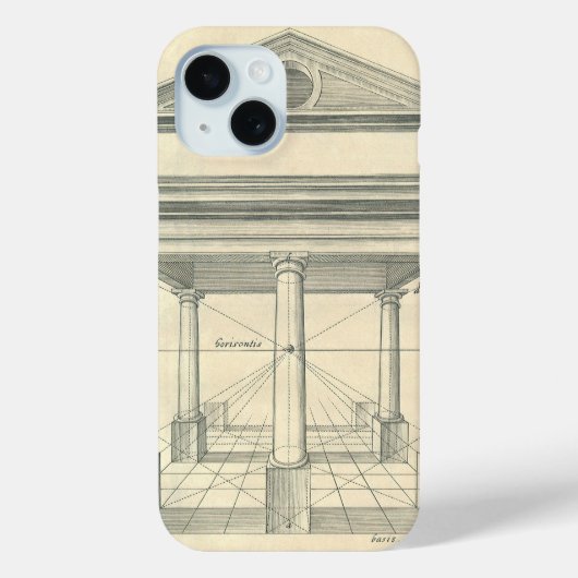 ヴィンテージ建築、ローマの柱廊を持つ Case-Mate iPhoneケース (裏面)