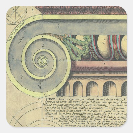 ヴィンテージ建築; ヴィニョーラによる首都の渦巻き スクエアシール (正面)