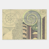 ヴィンテージ建築; ヴィニョーラによる首都の渦巻き ラッピングペーパーシート (正面)