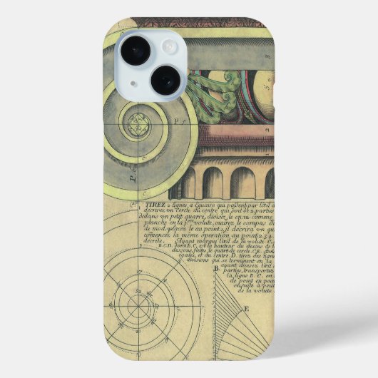 ヴィンテージ建築; ヴィニョーラによる首都の渦巻き Case-Mate iPhoneケース (裏面)