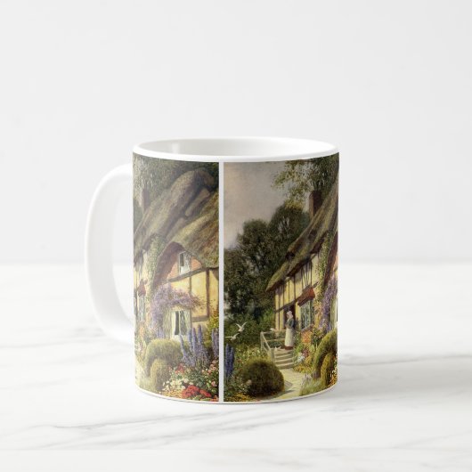 ヴィンテージ建築、地方のカントリーハウス コーヒーマグカップ (正面左)