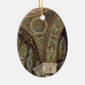 ヴィンテージ建築、教会の装飾アーチ セラミックオーナメント (裏面)