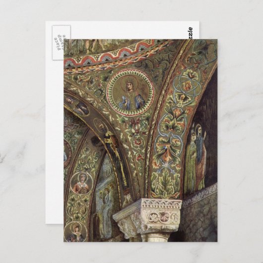 ヴィンテージ建築、教会の装飾アーチ ポストカード (正面/裏面)