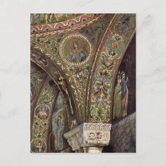 ヴィンテージ建築、教会の装飾アーチ ポストカード (正面)