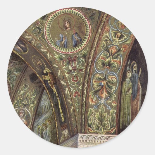 ヴィンテージ建築、教会の装飾アーチ ラウンドシール (正面)