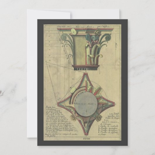 ヴィンテージ建築、装飾キャピタルクラウン (正面)