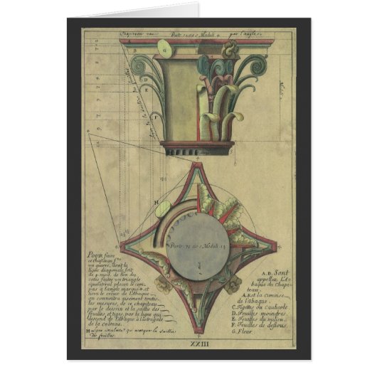 ヴィンテージ建築、装飾キャピタルクラウン (正面)