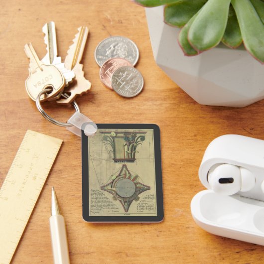 ヴィンテージ建築、装飾キャピタルクラウン キーホルダー (デスク)