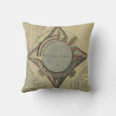 ヴィンテージ建築、装飾キャピタルクラウン クッション (裏面)