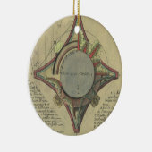 ヴィンテージ建築、装飾キャピタルクラウン セラミックオーナメント (右)