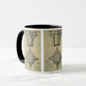 ヴィンテージ建築、装飾的なキャピタルクラウン マグカップ (正面左)