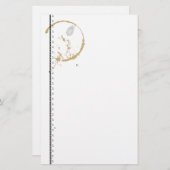 ヴィンテージ式コーヒー汚れグンギー文房具 便箋 (正面/裏面)