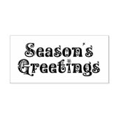 ヴィンテージ式シーズングリーティングウッド ラバースタンプ (インプリント)