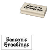 ヴィンテージ式シーズングリーティングウッド ラバースタンプ (押印)