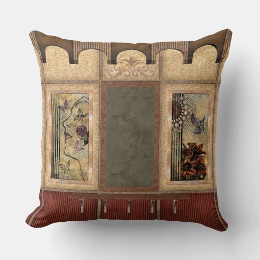 ヴィンテージ式化粧枕 クッション (正面)