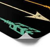 ヴィンテージ弓矢狩りレトロ ポスター (角)